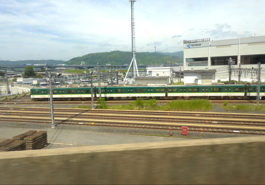 京阪電車の淀車庫