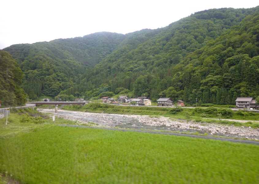 山間区間を走行する特急ひだ３号