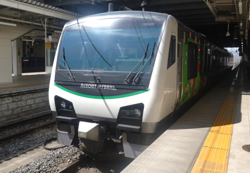 長野駅に停車中のリゾートビューふるさと