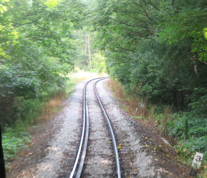 小海線の線路（信濃川上⇒野辺山）