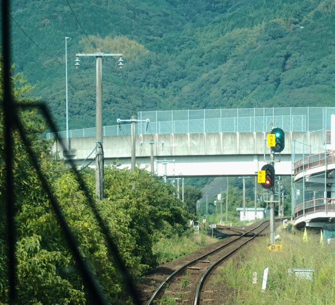 伊予若宮信号場（前面展望・特急宇和海１８号）