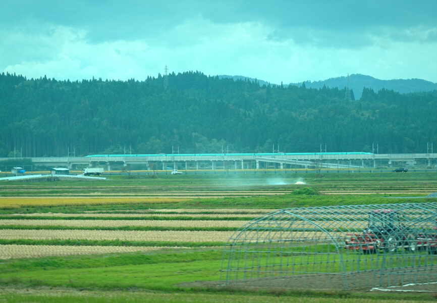 津軽線の景色（北海道新幹線）