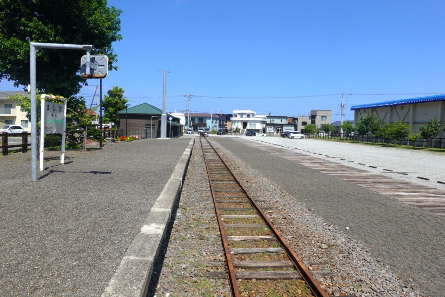 旧留萌本線・終着駅（増毛駅）