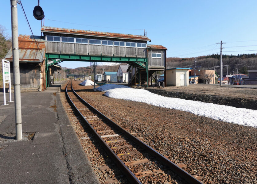 旧国鉄岩内線一番ホーム跡地（小沢駅）