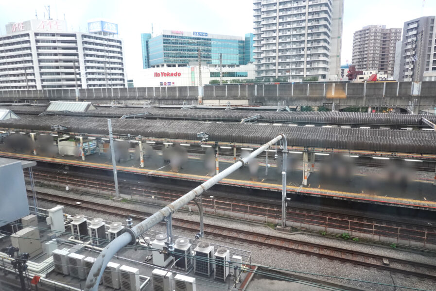 部屋から見える赤羽駅（ＪＲ東日本ホテルメッツ赤羽）