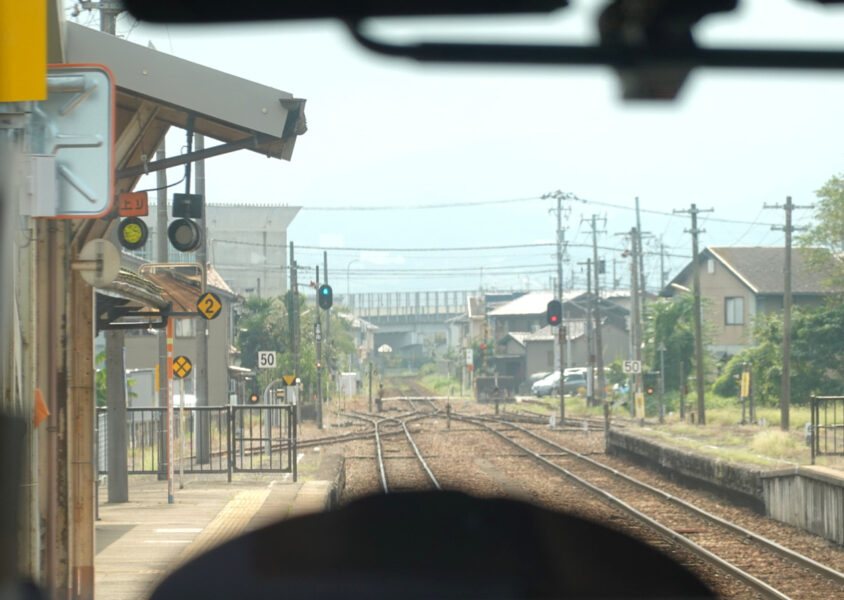 速水駅（特急ひだ１４号の車窓）