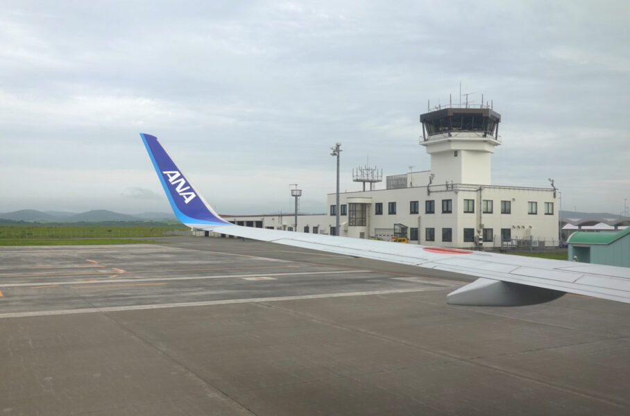 稚内空港（ＡＮＡ５７４便機内）