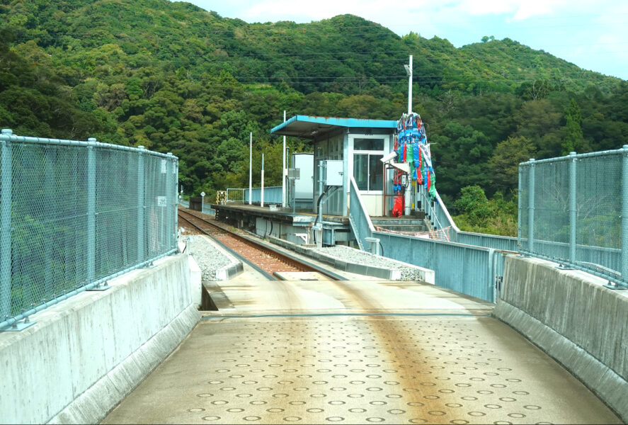 甲浦駅出発後（バスモード）