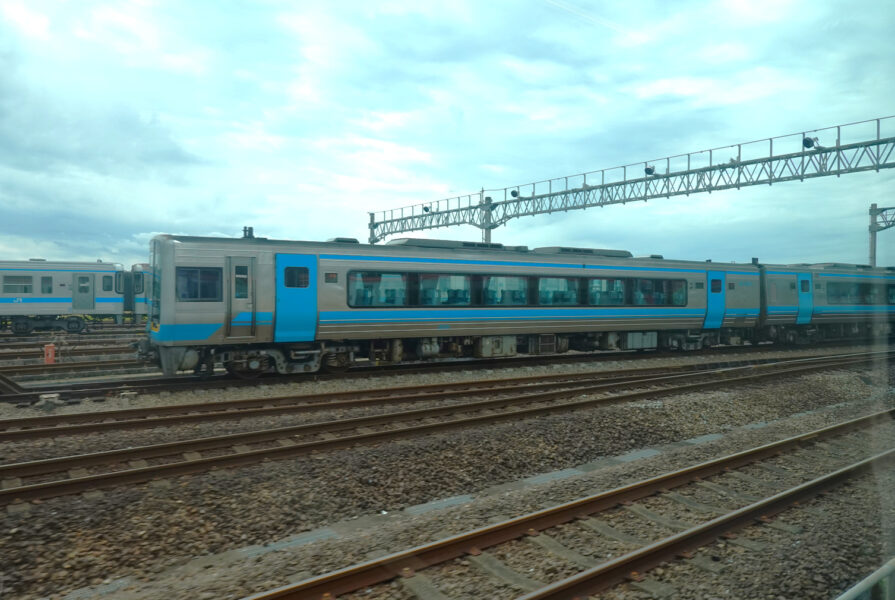 車窓・高知運転所（特急南風５号）