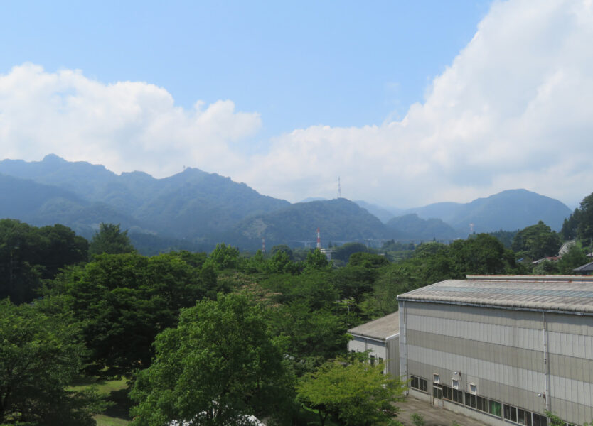 碓氷鉄道文化むら・鉄道資料館の屋上からの景色