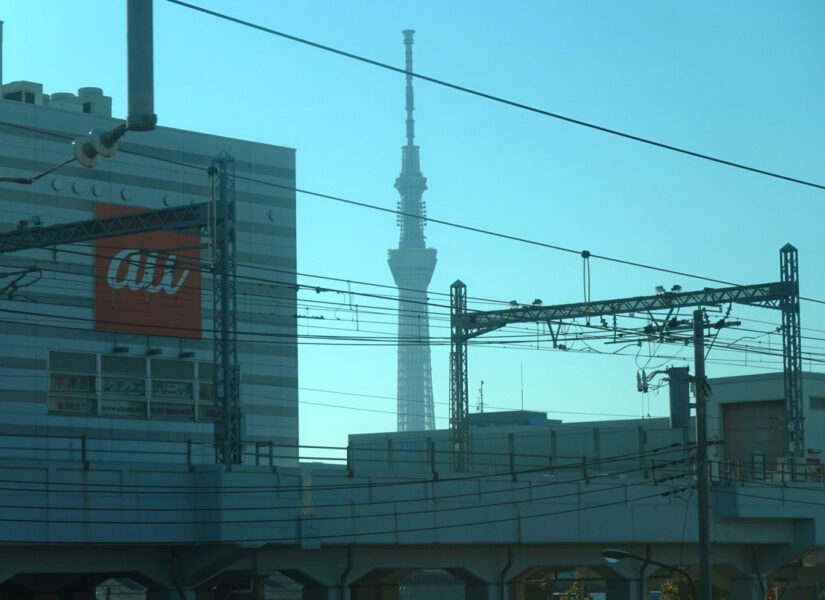 東京スカイツリー（特急ひたち３号・車窓）