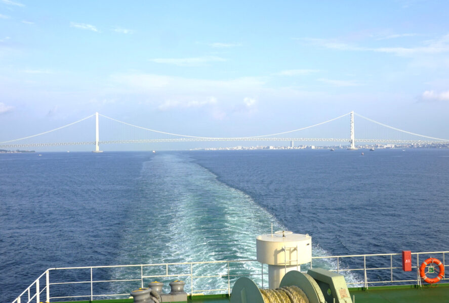 明石海峡大橋③（フェリーきょうと）