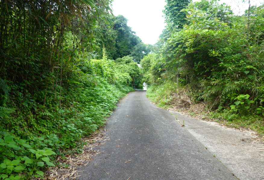 赤瀬駅前の道路