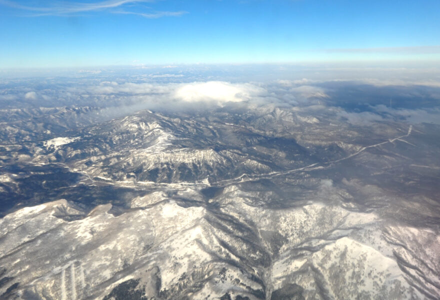 北海道・阿寒上空（JAL565）