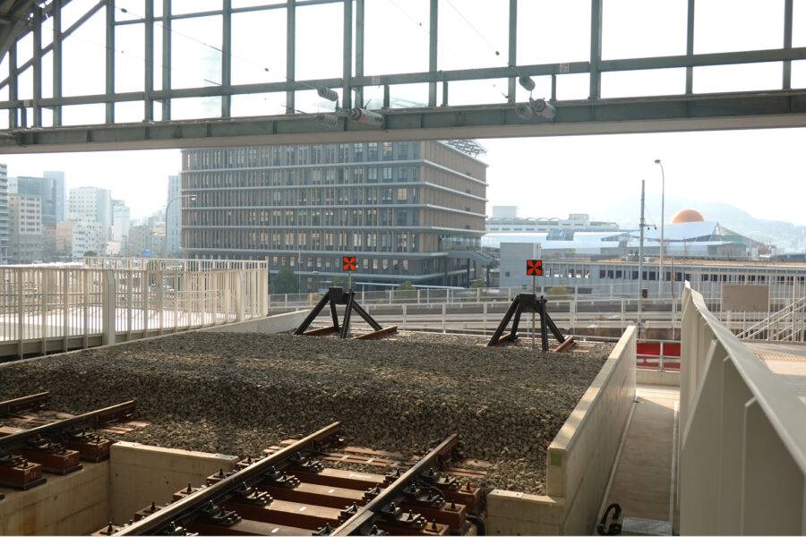 西九州新幹線・車止め（長崎駅）