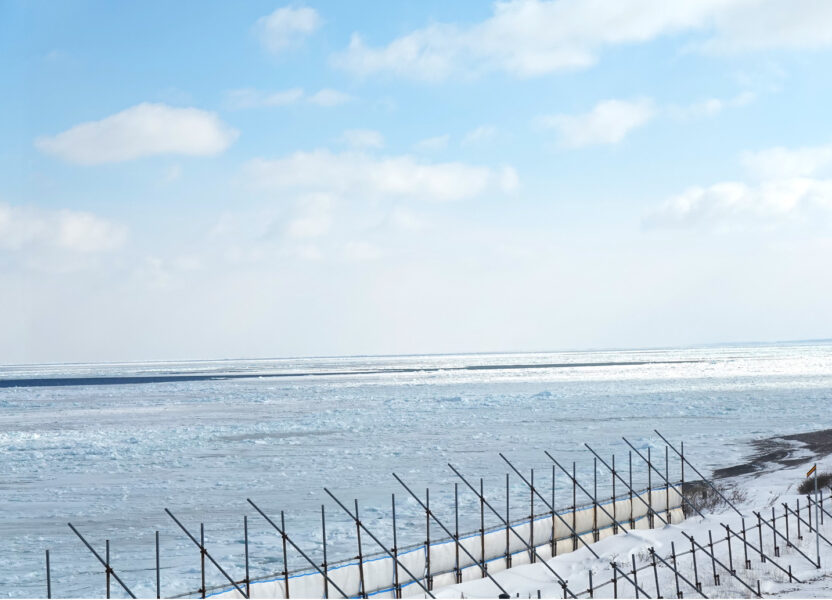 流氷物語１号（北浜駅）　展望台より