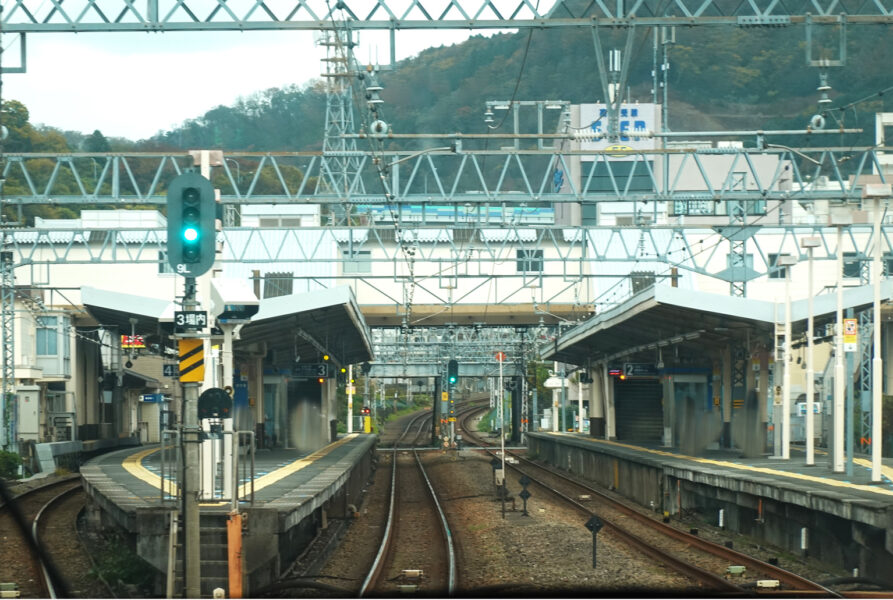 前面展望（ロマンスカーEXEα）・新松田駅