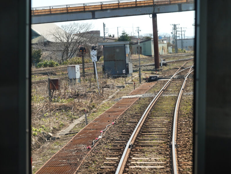 長万部駅出発後（2943D)