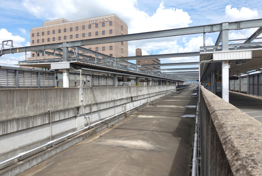 勝川駅のホーム・未完成部分