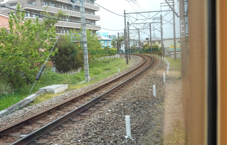 西武鉄道・特急ラビュー（飯能駅発車後）