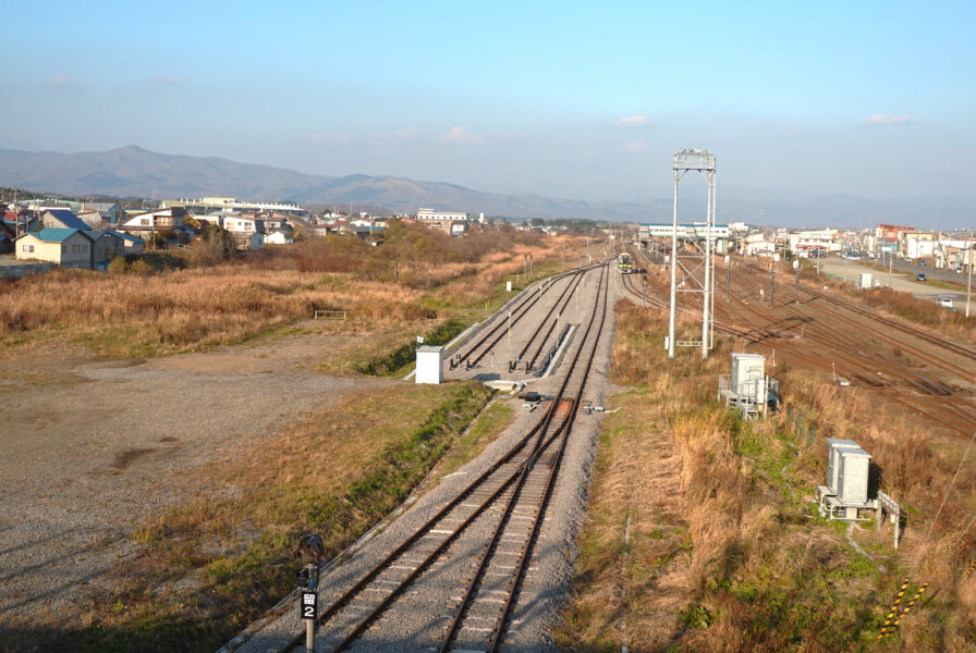 2022年11月時点の長万部駅構内