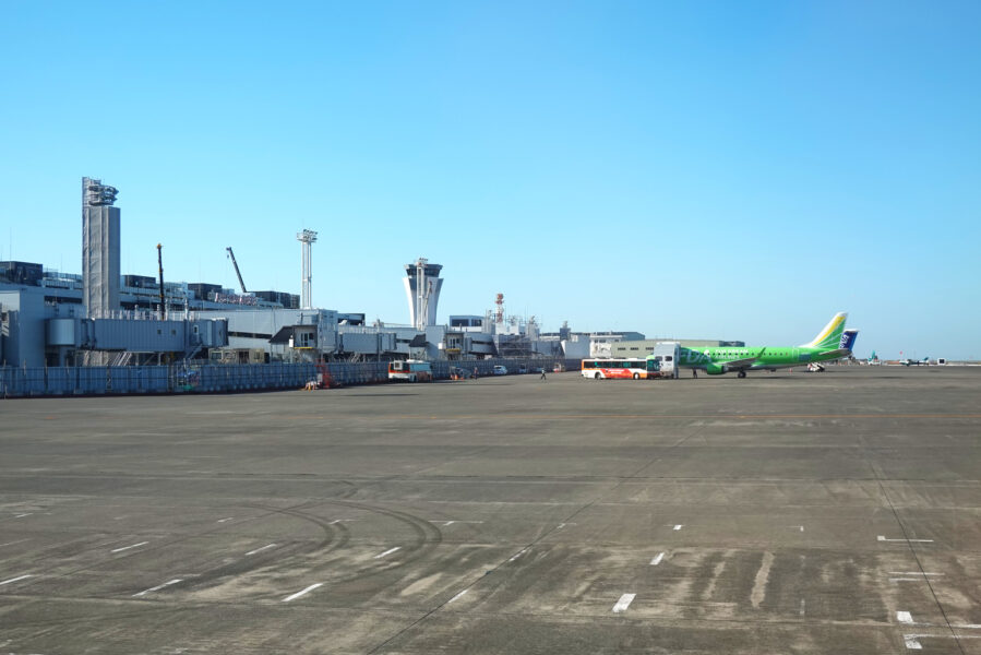 工事中の熊本空港