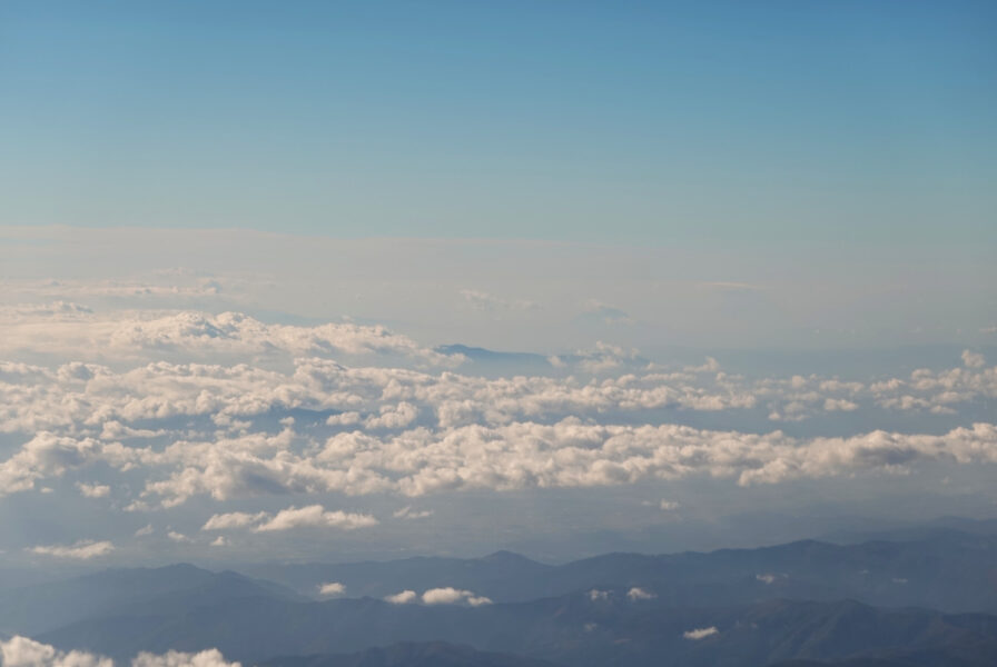 熊本上空　桜島？（SNA14）