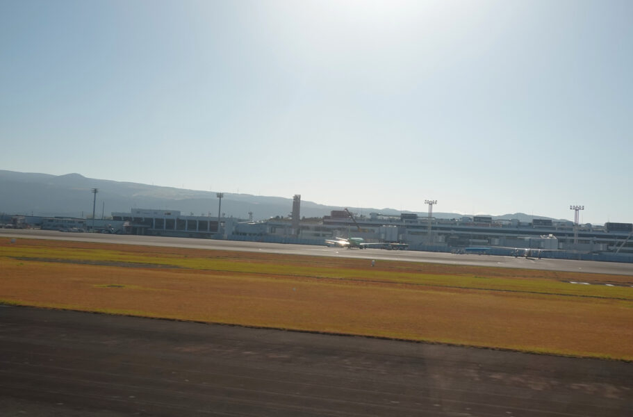 熊本空港離陸　空港