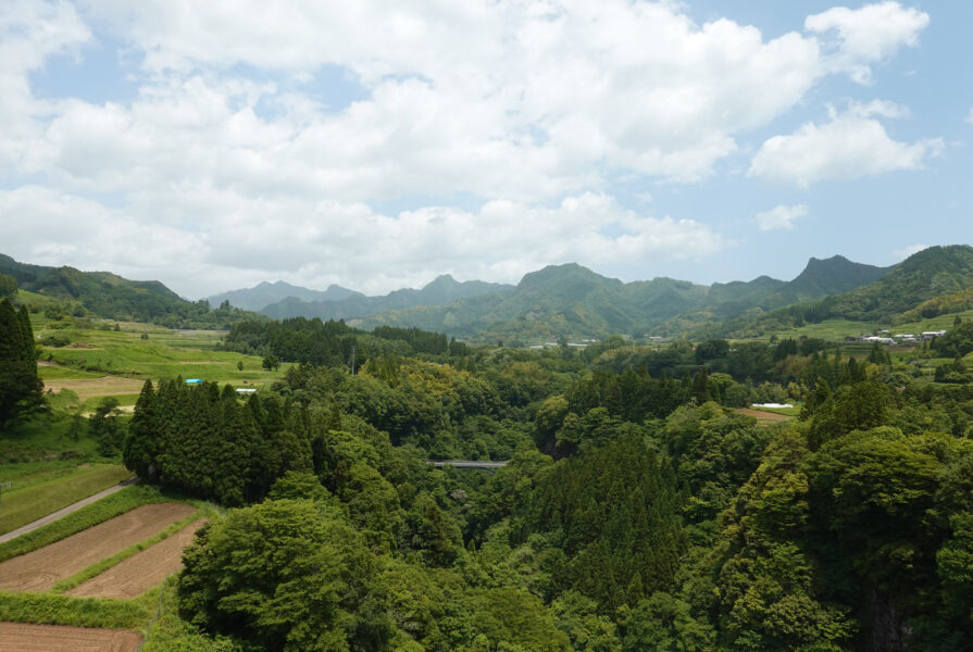 高千穂橋梁からの景色（あまてらす鉄道）