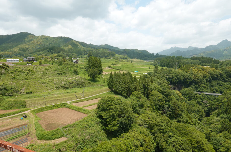 高千穂橋梁からの景色（あまてらす鉄道）