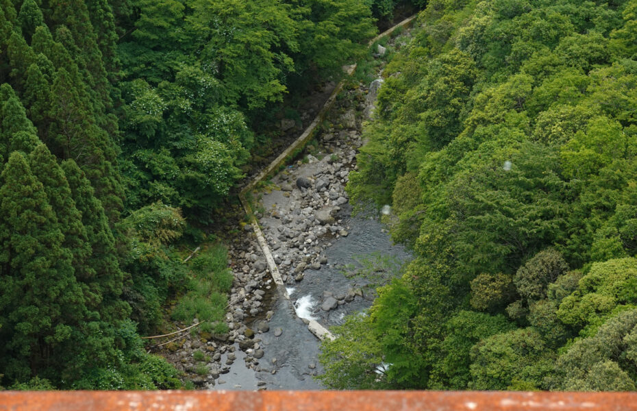 高千穂橋梁から岩戸川（あまてらす鉄道）