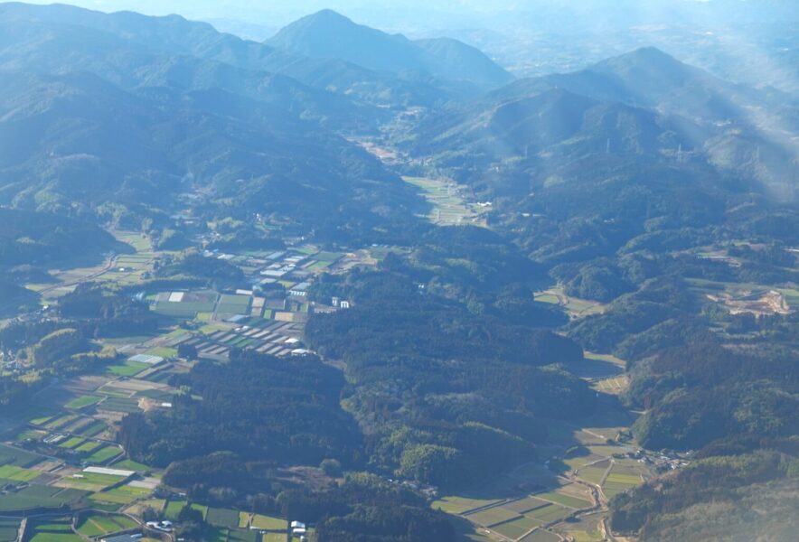 鹿児島空港離陸後【JAL3654】