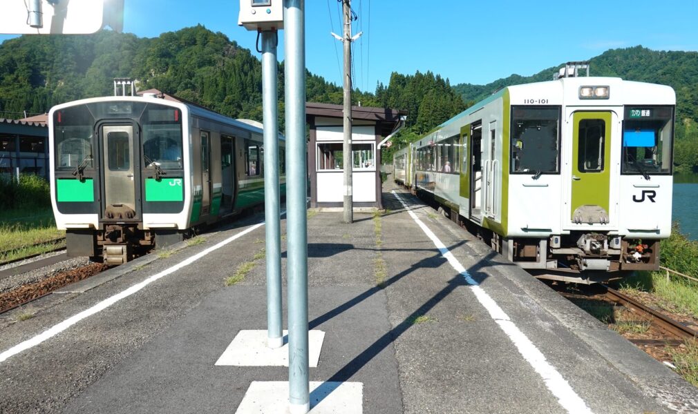 只見線 車窓（426D） 会津川口駅